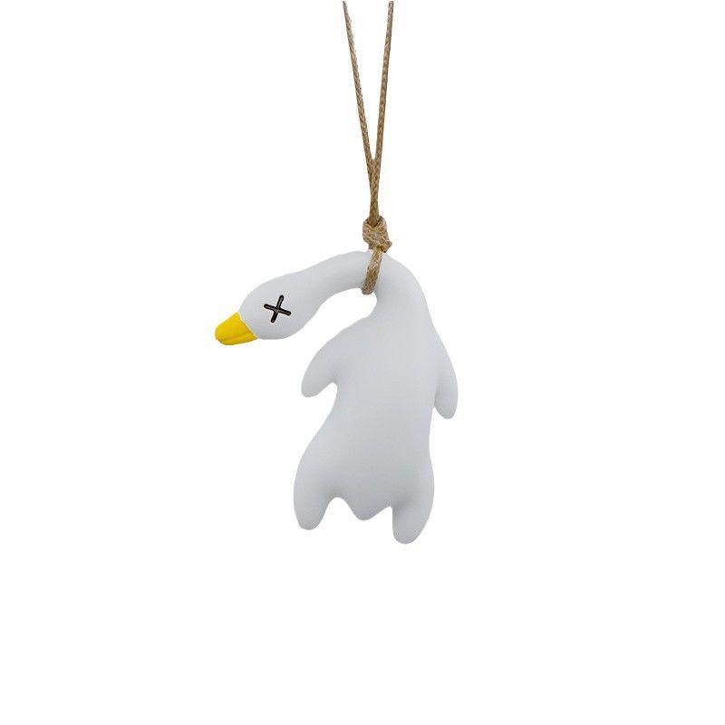 Color-Changing Roast Duck Car Pendant: Cute Rearview Mirror Ornament for Car Interior Decoration
