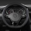 Car D Shape Steering Wheel Cover Universal Volant Braid on the Steering-wheel Fashion Non-slip Funda Volante Auto Car Styling