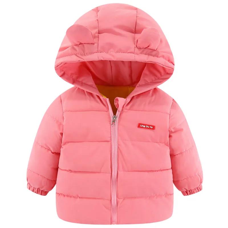 Giubbotto Invernale Bambini JiAmy - Leggero E Morbido Con Cappuccio - Rosa Taglia 90cm