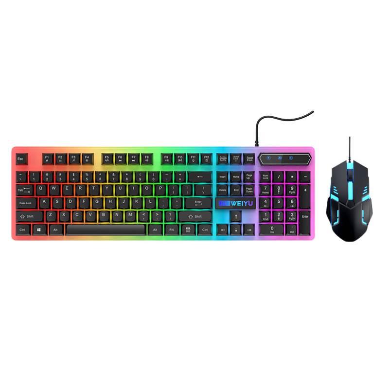 GX30A Luminous Mechanical-Feel Keyboard & Mouse Set for E-sports