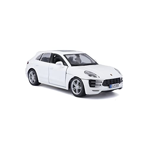Bburago Porsche Macan 2015 Diecast Model Car 1/24 Scale (White) [Parallel Import]