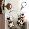 Funny Cat Key Chain Keychains Ring for Accessories Bag Pendant Keyring Jewelry Cute Animal Pet Llaveros Friends Gifts Cool Cats