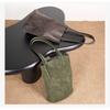 Same Lazy Bucket Bag Women's Genuine Leather Armpit Shoulder Retro Commuting Pearl Vegetable Tanned Cowhide