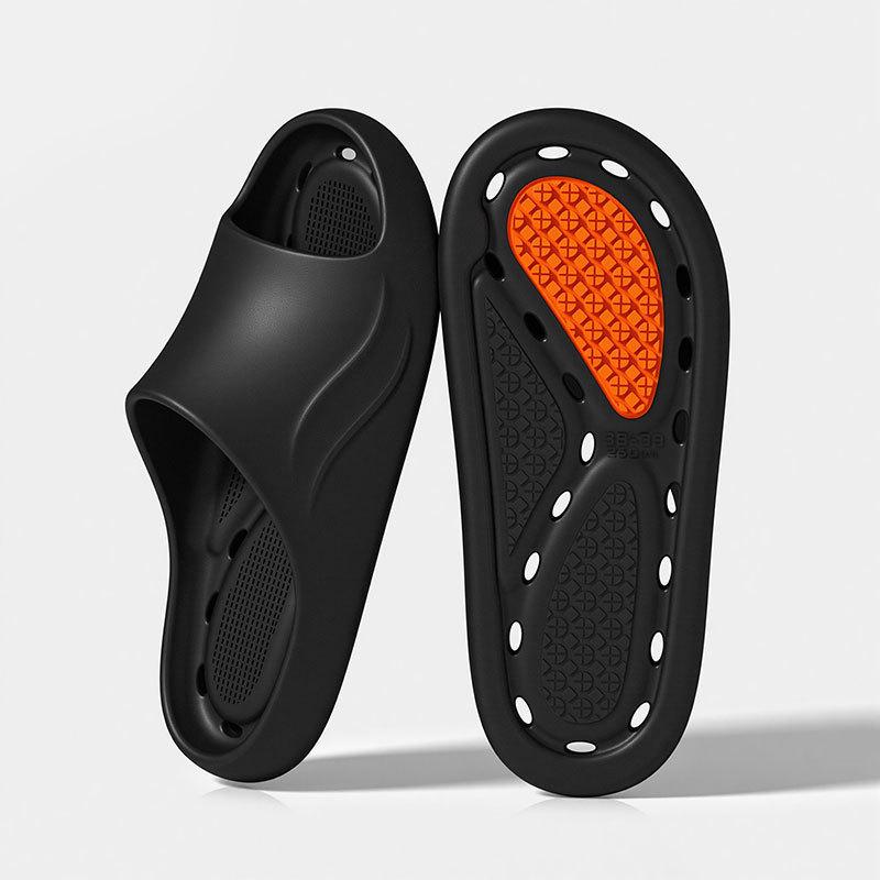 Anti Slip Water Leakage Slippers for Men's Indoor Home, Home Hotel Hollow Bathroom Slippers, Shower Slippers