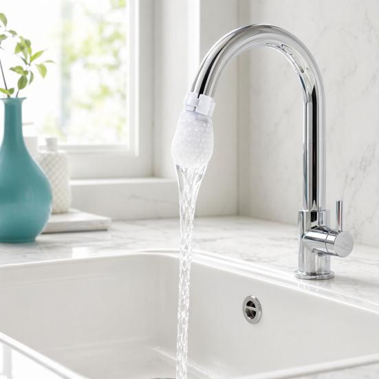 yangyizhi 200Pcs Faucet Filter Cotton Bag with Straps, Water Strainer Tap Cover for Kitchen Sink, Sock Rust, Sediment and Dirt Removal