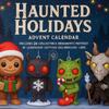 Haunted Holidays Advent Calendar 24-Day Countdown Box Multifunctional Festive Car Decoration for Christmas Fun