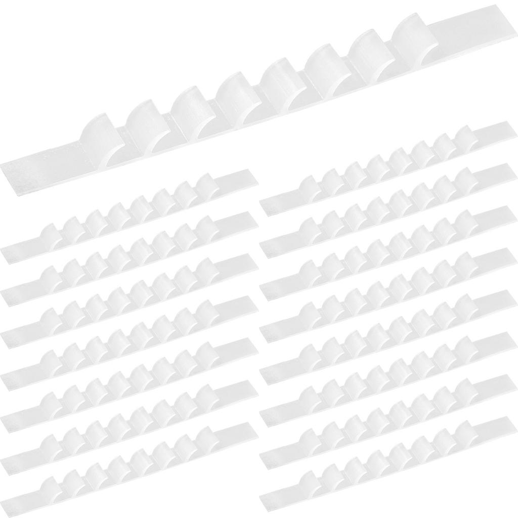 50 stuks Siliconen Kledinghanger Anti-slip Strips Kleefstrips voor Kledinghangers Hout Plastic Antislip Kastaccessoires