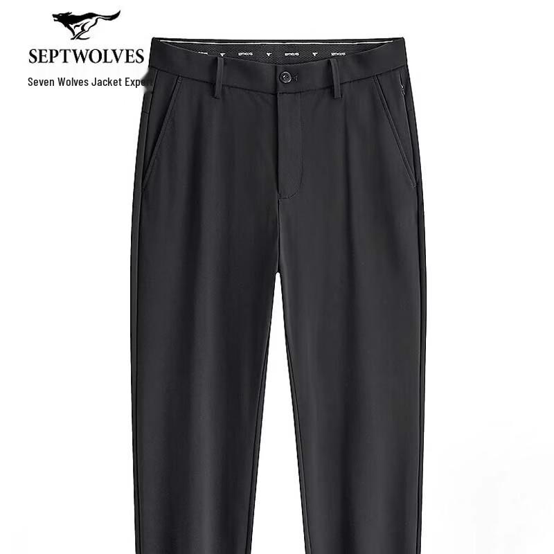 SEPTWOLVES Men s High-Elastic Lightweight Casual Pants 30A