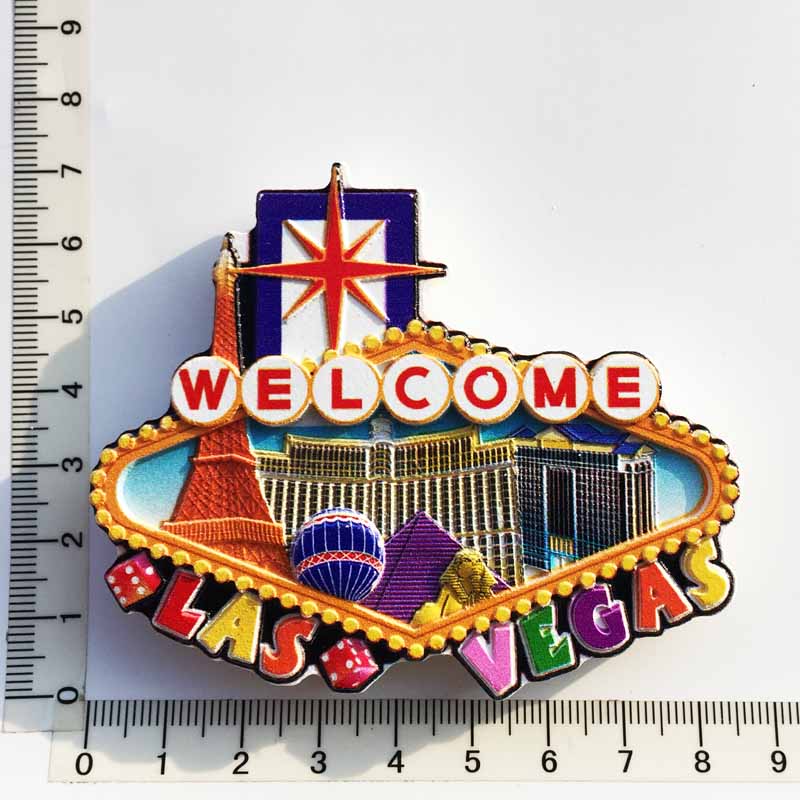 America Tourism Souvenirs Fridge Magnets United States Las Vegas Travelling Fridge Stickers Home Decor Wedding Gifts