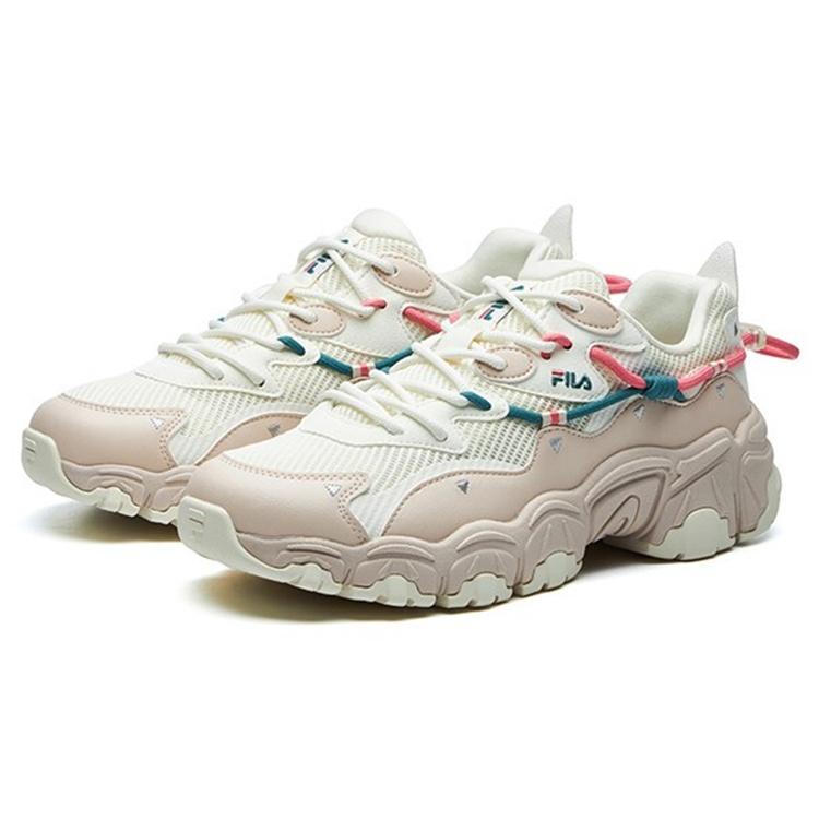 FILA Cat Paw 2.0 Textile, Synthetic Leather Low top Chunky Sneakers Women's Micro White F12W124144FSW