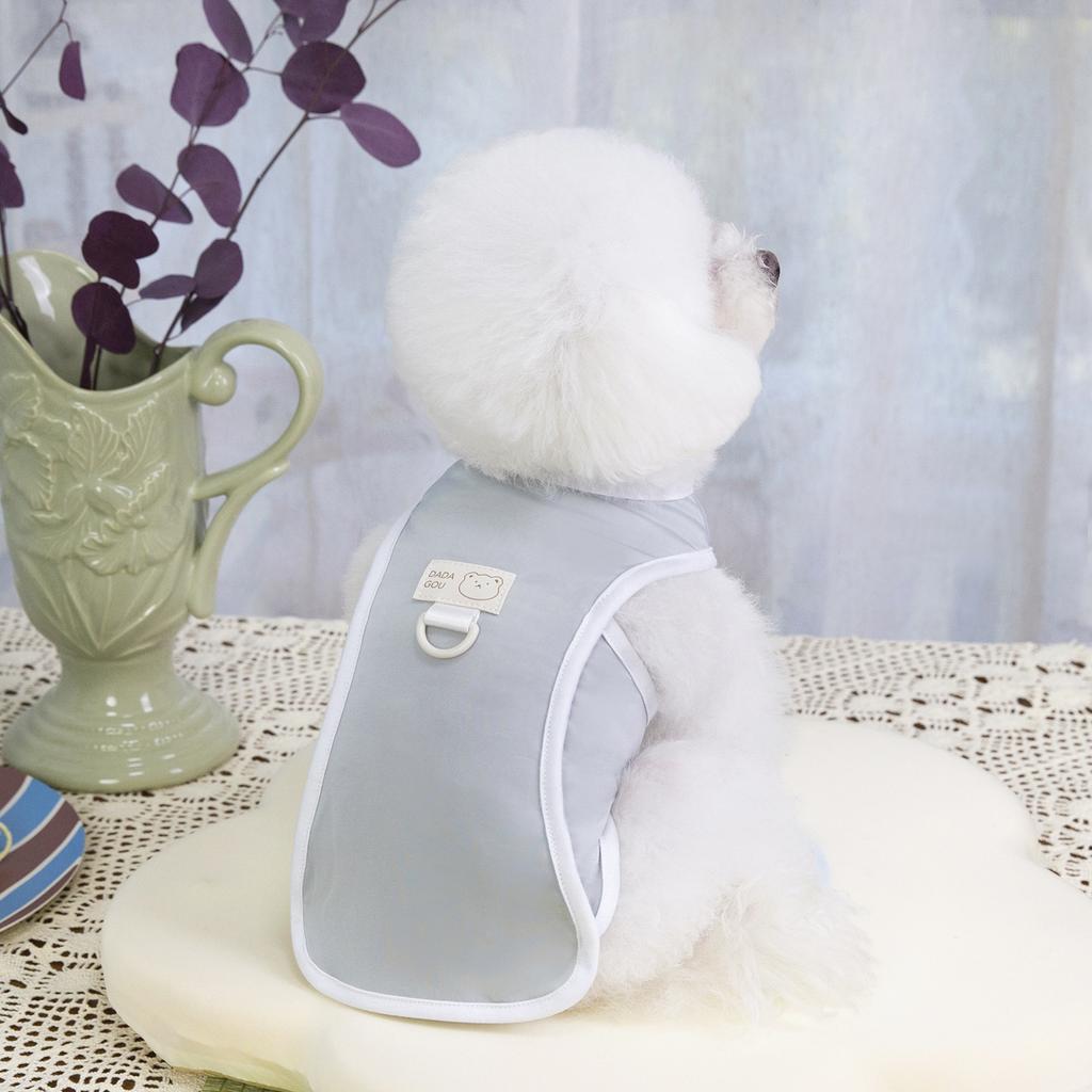 11. Bear Cooling Vest Sun Protection Solid Color with Strap Buckle, Thin Style, Suitable for Small Cats, Dogs, Teddy, Bichons, and Outings