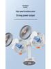 Dual-Headed Smart Clip & Wall-Mount Fan, Portable Low-Noise Circulation Desktop Fan for Home