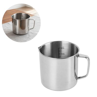Ergonomic Handle Nonrust Steel Measuring Cup For Precise Liquid Dry Ingredient Easy Read Marking Rusts Resistant