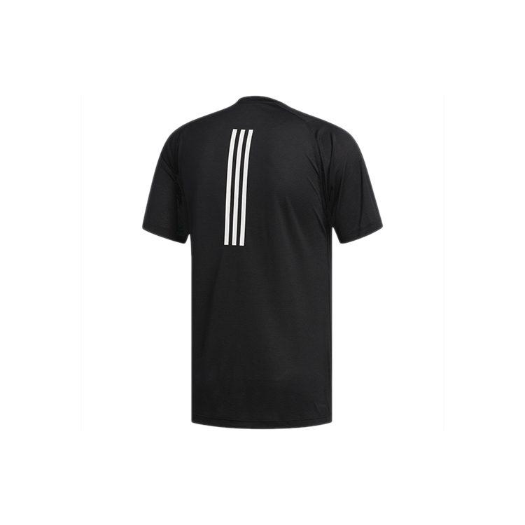 adidas T Shirts Men's Black Crew Neck Moderate Straight Fit DX9505