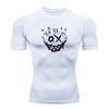 Men's Compression Fitness Workout T-Shirt, Scratch Style Lau