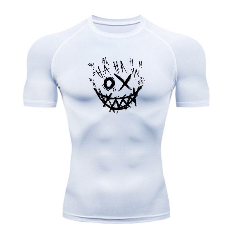 Men's Compression Fitness Workout T-Shirt, Scratch Style Lau