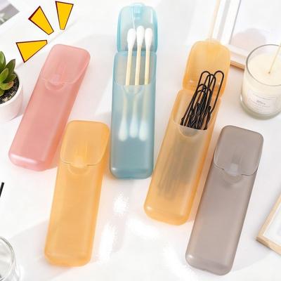Kreative Tragbare Zahnstocherbox Transparente Klassifizierung Wattestäbchenbehälter Kleinteile-Organizer Haushalt