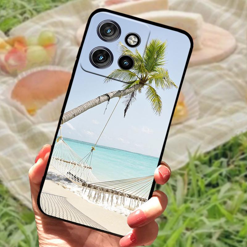 For Motorola Edge 50 Neo Case Edge50 For Moto Edge 50 Neo Phone Case Cover 50 Neo 6.4" Coque Black Silicone Soft Back Cover Case