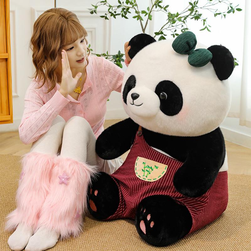 Süßes Anzieh-Panda-Stofftier mit beruhigenden Eigenschaften für Kinder, Geburtstagsgeschenk