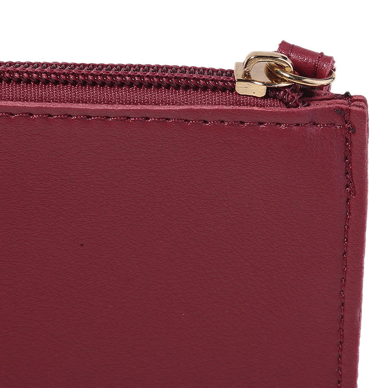 Women's Vintage Long Wallet PU Leather Zipper Soild Color Large Capacity Card Holder Clutch Purse Bag
