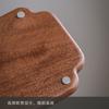 Retro Walnut Tea Tray Wooden Round Dinner Plates Storage Leaf Serving Platter Tray Tea