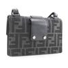 FENDI Marsupio Baguette Shoulder Bag 7M0295 3WAY clutch black Nylon canvas/leather mens Used