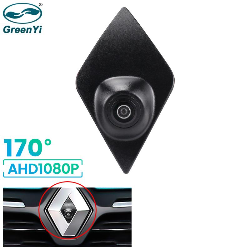 

GreenYi HD 170° ночного видения Автомобильная камера переднего вида для Renault Captur Koleos Modus Clio Logo Mark объектив «рыбий глаз» AHD 1080P