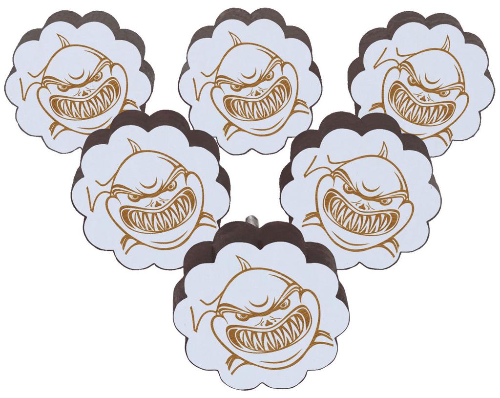 IBA Indianbeautifulart Braun Gravierte Knöpfe Holz Kleiderschrank Knöpfe Schrank Schubladengriff 10