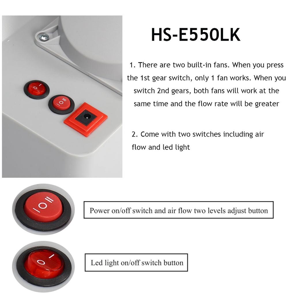 100-240V Spray Extractor Set Exhaust Filter LED Light Adjustable Switch Model Crafts Paint Kit Airbrush Spray Paint Booth Kit