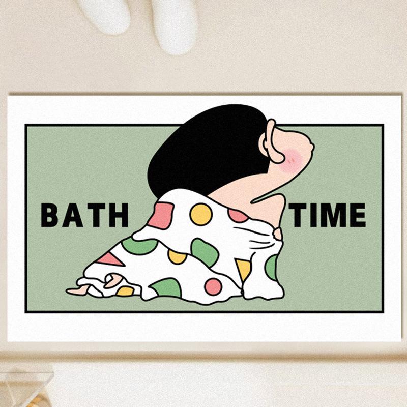 Diatom Mud Quick-Dry Non-Slip Bathroom Mat - Crayon Shin-chan Design