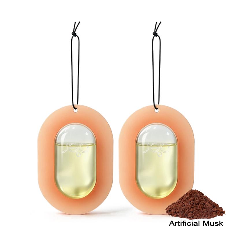 30 Day Long-Lasting Fragrance Enhancing Car Essential Oil Pendant, Breathable Film Hanging Decoration, Car/bathroom/wardrobe & Bathroom Air Freshener