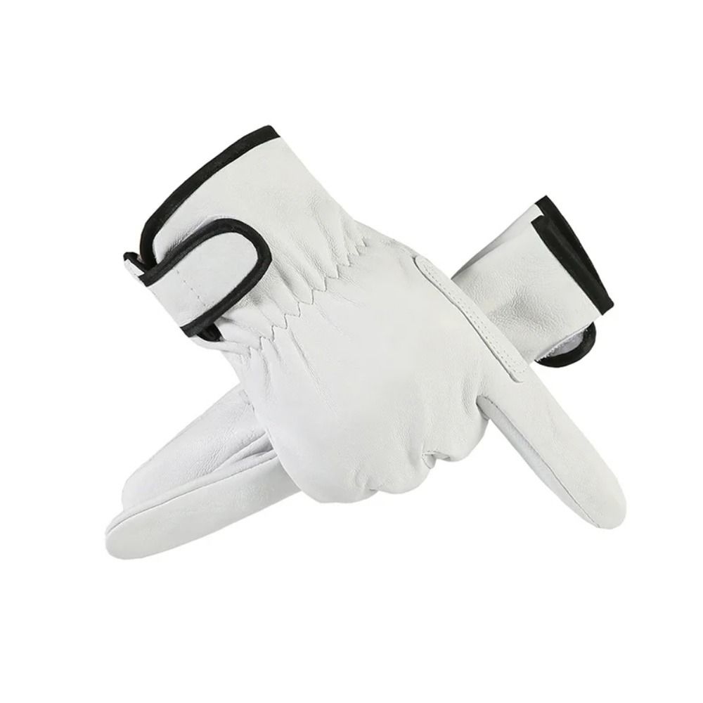 Leather Work Gloves Welding Security Gloves Tough Wear-resistant Gloves  Ranch