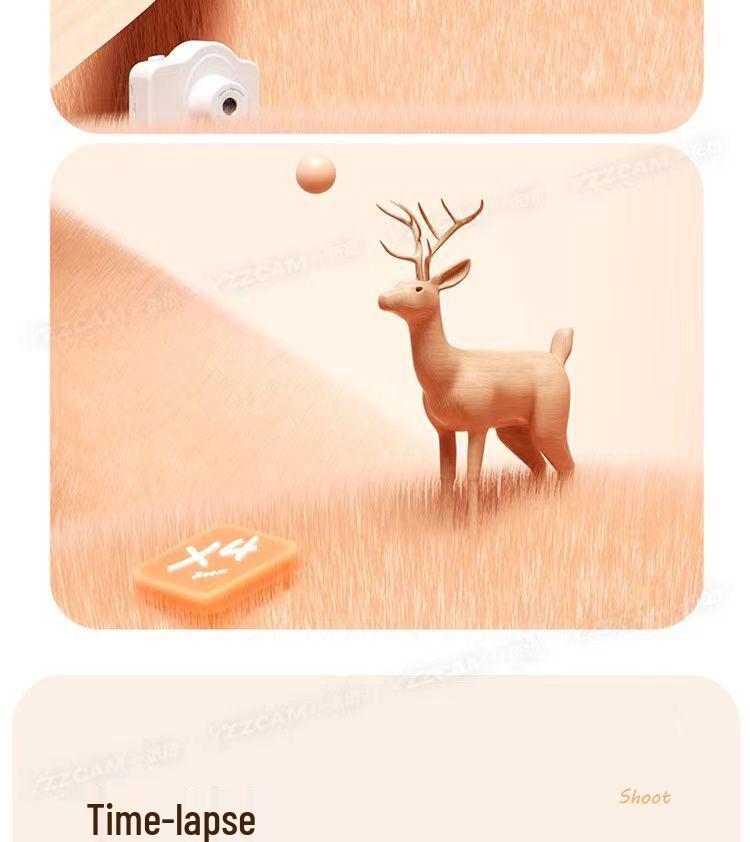 HD Children's Mini Camera: Foldable Toy for Photos & Recording