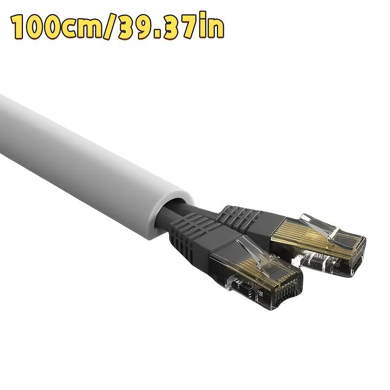 1pc Self-Adhesive PVC Cable Management Tube, Invisible Floor Wire Cover for Desk, Wall & Floor Installation, Home Decor Cable Concealment Channel