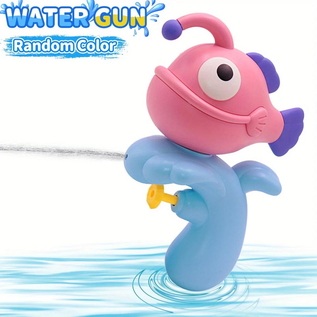 1pcs Cartoon Underwater Animal Splash-Friendly Water Gun - Long Range & Large Capacity, Beach & Bath Play, Gift for Boys & Girls