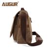 AUGUR Men's Retro Canvas Crossbody Bag with Large Capacity and Laptop Compartment