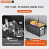 Car Trunk Storage Box, Large capacity Trip Camping Leather Organizer Bag For Ssangyong Rexton Tivoli Musso Kyron Korando Actyon