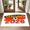 Germany national football team Design Crystal Velvet Rug Soft Decorative Mat for Bedroom Entrance