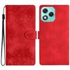 For Honor 400 Lite 5G Case Butterfly Flower Pattern Skin-Touch Leather Phone Cover