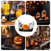 Ghost Campfire Statues Halloween Desktop Ghost Campfire Statue 3D Printed Cute Ghost Ornaments Statues Halloween decoration