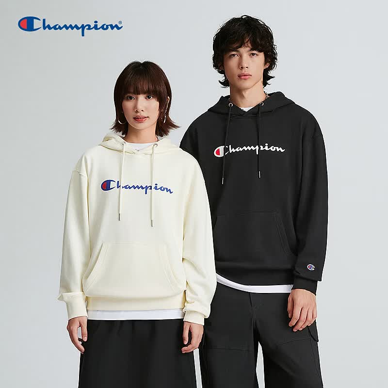 Champion American Letter Print Hooded Sweatshirt