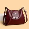 Retro Women's Bag Temperament, Versatile Soft Leather Texture Shoulder Bag, Large Capacity Can Be Carried Crossbody Mother Bag