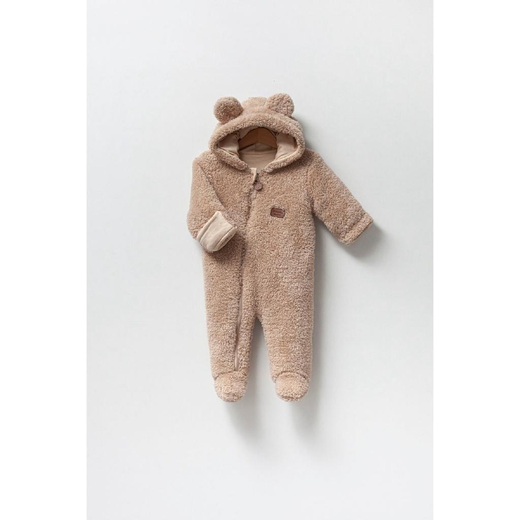Unisex Baby Welsoft Combed Cotton Lined Baby Astronaut Cosmonaut Jumpsuit With Gloves, Baby Coat