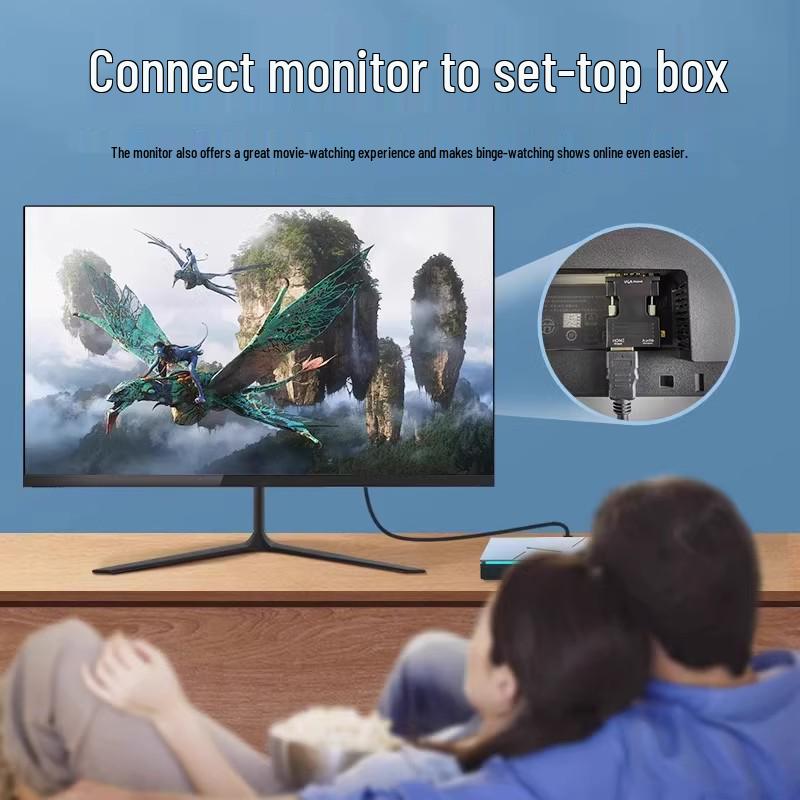 HDMI to VGA Converter with Audio for HD Video, Computer, Set-Top Box, Projector, TV, and Monitor