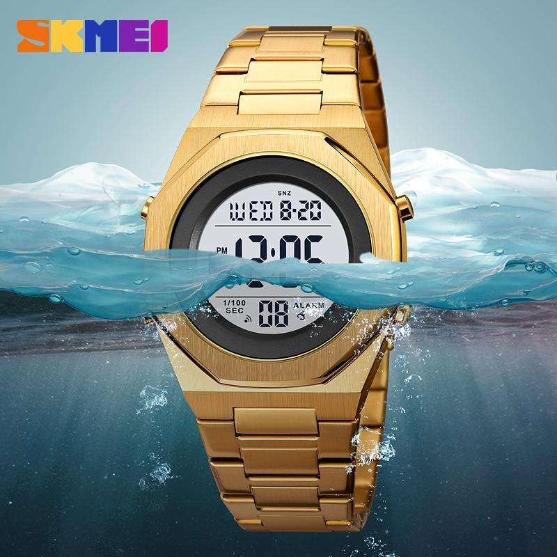 Watch Trend Outdoor Sports Timing Men's Electronic Watch Luminous Waterproof Stainless Steel Shenzhen Watch