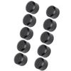 10PCS Motorcycle Head Bolt Cover Black Flat CNC Aluminum Engine Screw Topper Covers Caps Universal