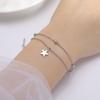 Cazador Stainless Steel Trendy Star Charm Double Chain Bracelet for Women Bracelets On Hand Jewelry 2026 Birthday Gift Wholesale