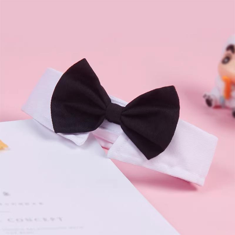 Pet Specific Fashionable Black Tie With Velcro Adjustable Scarf Accessories Photography Props Creative Pet Supplies