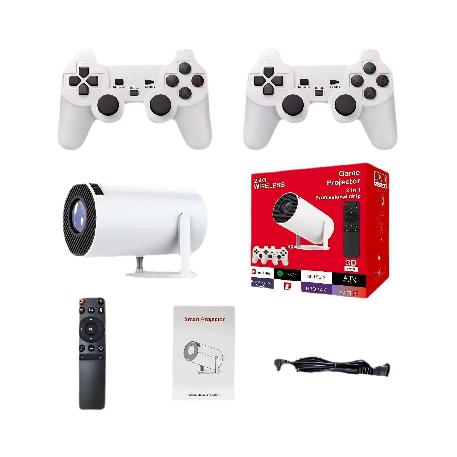 

HY300 Game Console Projector: High-Definition 720p with Controller for Home Entertainment British Standard