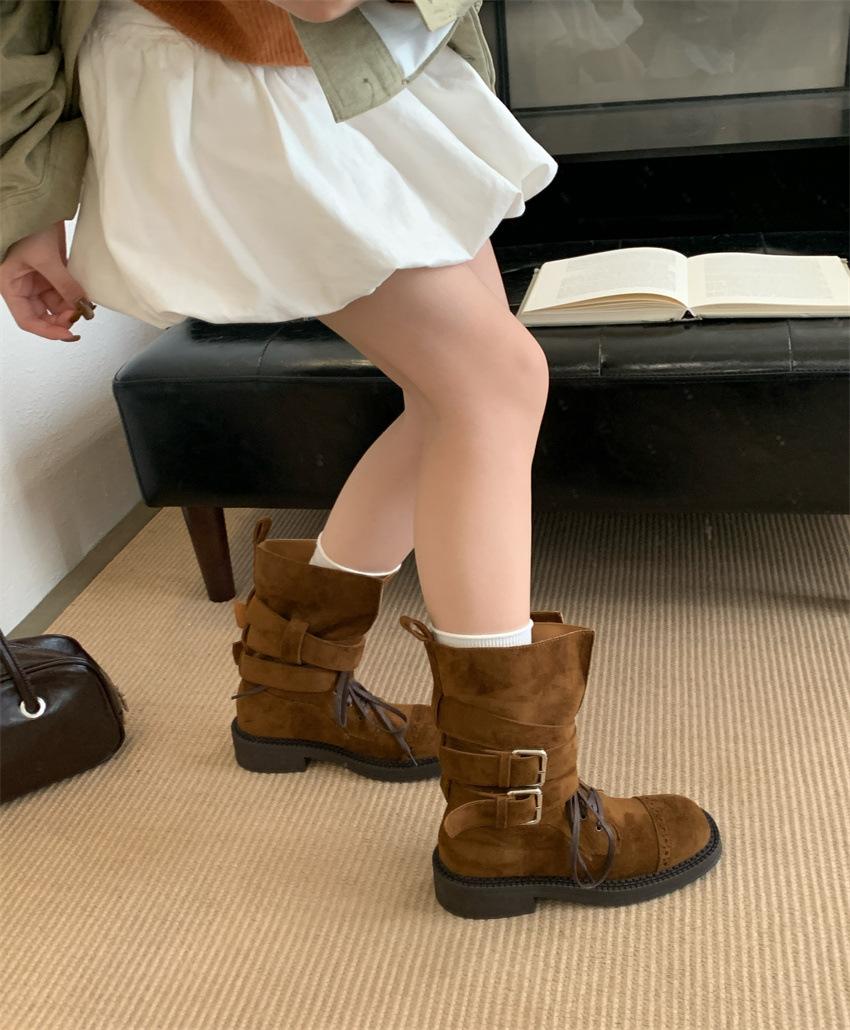 

Light luxury niche retro 2025 autumn and winter new women s shoes women s boots foreign trade inner heel boots 39 верблюд